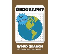 Geography Word Search Puzzle Book: Word Searches with Easy to Read Print about the Geography, Earth, Landforms, and More | 6x9 inches, 110 pages | 50+ ... Gift for Vacations, Holidays, and Free Times