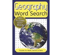 Geography Word Search: Word Searches about Geography, Countries, Landmarks and More. | 6x9 inch, 110 Pages | Puzzles For Adults, Seniors And Teens.