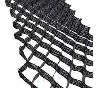 Geogriglia per pavimentazione ad Alta Resistenza - Stabilizzatore di Ghiaia Alto 2" per percorsi, parcheggi, Cortili e capannoni - Rete di Fondazione Resistente (2x8 m / 6,5x26 Piedi) per Un