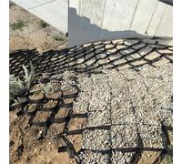 geogriglie 5 cm di altezza della geogriglia, griglia di ghiaia permeabile a nido d'ape, kit di stabilizzazione permeabile per driveway di ghiaia/sentieri/protezione(L 4M,W 6M)