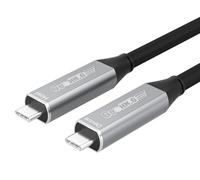 GeoHN.G Cavo in fibra ottica da USB C a USB C da 10 m, 5 Gbps USB 3.2 a distanza cavo video con PD 60 W per cuffie VR, webcam, fotocamera, laptop, mini PC e altro ancora