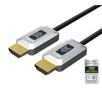 GeoHN.G Cavo in fibra ottica HDMI 8K 5M certificato 48Gbps Ultra High Speed HDMI 2.1 8K@60Hz 4K@120Hz/144Hz dinamico/HDR10/eARC/HDCP 2.2&2.3/3D, compatibile con RTX3090/PS5/Roku TV/HDTV/Blu-ray