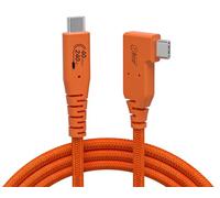 GeoHN.G Cavo USB C Tethering 3,5 m, cavo video USB 4 ad angolo retto con PD 240W, 8K @60Hz 40Gbps cavo di collegamento per trasferimento veloce e connessione tra fotocamera e computer-Sony/Canon/Nikon