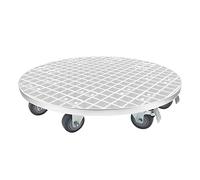 GeOinQL Carrello portapiante con Ruote, Carrello portavasi a Traliccio con Ruote girevoli bloccabili for Esterni e Interni, Rotondo
