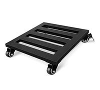 GeOinQL Carrello portapiante con Ruote, Carrello portavasi Quadrato in Metallo con Ruote, portavasi for Fiori da Esterno
