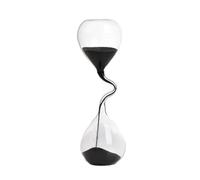 GeOinQL Clessidra, Timer a Sabbia a Clessidra, Clessidra Irregolare Creativa Timer Decorazione Domestica Clessidra in Vetro Tempo di Sabbia for la casa Timer for Sabbia Nera con significato