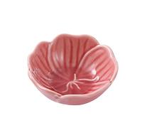 GeOinQL piattino per salsa, 4 Oz Flower Shape Ceramic Dip Bowls Sauce Dish Mini Condiment Porcelain Sauce Bowl