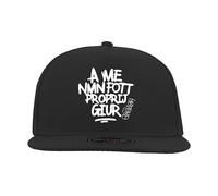 GEOLIER Official - Cappello A Me NMN FOTT PROPRIJ GIUR - Snapback Nero Regolabile Uomo Donna - Merchandising Urban Streetwear Napoletano