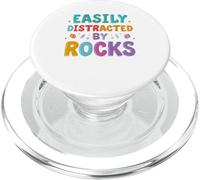 Geologia facilmente distratta dal geologo amante dei collezionisti di rocce PopSockets PopGrip per MagSafe