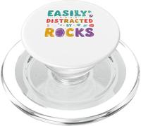 Geologia facilmente distratta dal geologo amante dei collezionisti di rocce PopSockets PopGrip per MagSafe