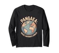 Geologia PANGAEA Mappa del Mondo Design Maglia a Manica