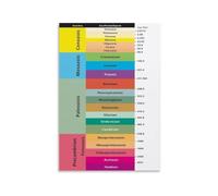 Geologic Time Poster Earth History Geology Visual Aid