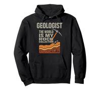 Geologist The World Is My Rock Collection Divertenti Felpa con Cappuccio