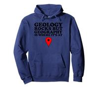 Geology Rocks but Geography is Where it's at Felpa con Cappuccio