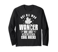 Geology Rocks Cristallo minerale Geologo Divertente Maglia a Manica