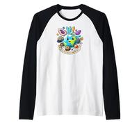 Geology Rocks My World Cute Earth Crystals Science Lover Maglia con Maniche Raglan