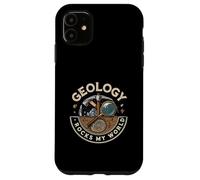 Geology Rocks My World Geologist Earth Science Lover Pun Custodia per iPhone 11