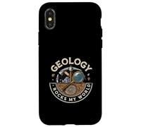 Geology Rocks My World Geologist Earth Science Lover Pun Custodia per iPhone X/XS