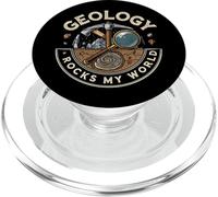Geology Rocks My World Geologist Earth Science Lover Pun PopSockets PopGrip per MagSafe