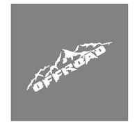 GEOLXD Adesivo for Auto Fuoristrada, Grafica in Vinile for camioncino Pick-up(Glossy White,100x26cm)