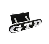 GEOLXD Decalcomanie adesive con Stemma Distintivo della griglia Anteriore GTD in Metallo 3D(Chrome)