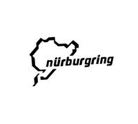 GEOLXD Nurburgring Car Racing Road Divertente Van Finestra Paraurti Adesivo for Auto Decalcomania in Vinile Adesivo Riflettente Accessori Styling(Black,18x11cm)