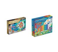 Geomag 533 Glitter Panels, 68 pcs & Rainbow Gioco di Costruzione Magnetico, Multicolore, 32 Pezzi