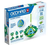 Geomag - Classic Panels 52 Pezzi - Costruzioni Magnetiche per Bambini - Linea Green - 100% Plastica Riciclata