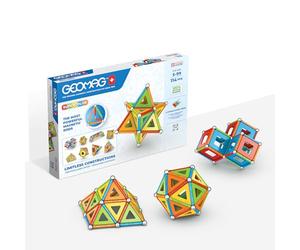 Geomag - Classic Supercolor RE 114 Pezzi, Costruzioni Magnetiche per Bambini Geometriche con Barrette e Pannelli Colorati, Giochi Bambini 5 Anni +, Gioco STEM Educativo, Idea Regalo Natale Compleanno
