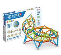 Geomag Classic Supercolor Recycled 142, Costruzioni Magnetiche, Barrette e Pannelli Colorati, Confezione da 142 Pezzi, Plastica 100% Riciclata