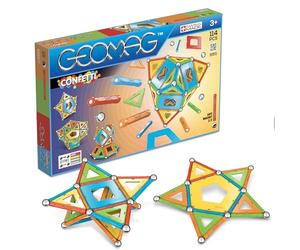 Geomag- Confetti Gioco di Costruzione Magnetico, Multicolore, 114 Pezzi, 357