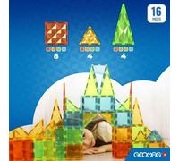 Geomag GM4100 Tiles Gems Set Di Costruzione Magnetico 16 pezzi