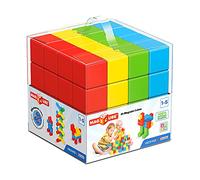 GEOMAG MAGICUBE 64 Pezzi Gioco di Costruzione Magnetico Bambino, Regalo bimbo bimba 1 2 3 4 5 6 anni, 100% plastica riciclata, educativo montessori, cubi magnetici, costruzioni magnetiche