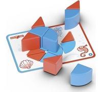Geomag Magicube Blocks & Cards 16 pcs - cubi, blocchi magnetici e carte da 2 anni in su - 100% plastica riciclata