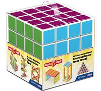Geomag Magicube Free Building 129 - Cubi Magnetici per Bambini - Multicolore - Confezione da 64 Cubi