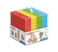 Geomag - Magicube Green Line 64 Cubi Magnetici 100% Plastica Riciclata, Costruzioni Magnetiche per Bambini, Giochi Bambini 1 Anno +, Giochi Montessori 1 Anno + STEM Educativi, Idea Regalo
