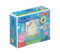 Geomag Magicube Peppa Pig Peppa's House & Garden - 4 cubi - Gioco di Costruzione con Cubetti Magnetici