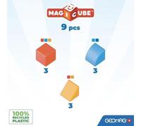Geomag Magicube Shapes 208 Set Di 9 Blocchi Magnetici In Plastica Riciclata