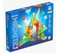 GEOMAG - Magnetic Tiles Gems 100 Pezzi, Costruzioni Magnetiche per Bambini, Tessere e Blocchi Magnetici 4 Forme, Giochi Bambini 3 Anni+, Giochi Montessori STEM Educativi, Idea Regalo Natale Compleanno