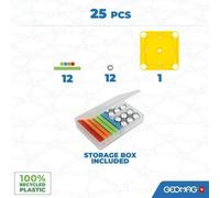 Geomag Supercolor GM374 Set di Costruzione Magnetica 25 Pezzi