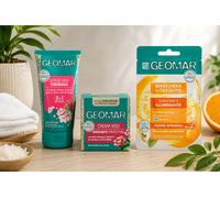 GEOMAR Kit Viso Illuminante - Scrub,Crema Idratante, Maschera Illuminante