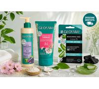GEOMAR Kit Viso Purificante - Latte Struccante, Scrub, Maschera Detox - 3 Pezzi