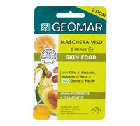 Geomar Skin food maschera viso 5 minuti nutriente vellutante 2 dosi da 15 ml