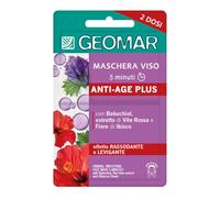 GEOMAR | Maschera Viso Anti Age Plus, 5 minuti, 6 x 15 ml