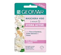 GEOMAR | Maschera Viso Hydra Active, 5 minuti, 6 x 15 ml | Dermatologicamente Testata, Made in Italy