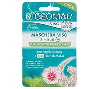Geomar Maschera Viso 15Ml (2 X 7.5 Ml ) Purificante Effetto Mat Per Pelli Grass