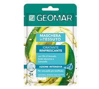 GEOMAR | Maschera Viso Tessuto, Idratante e Rinfrescante, 95% di Origine Naturale, Dermatologicamente Testata, Formula Vegan, 6 x 22 ml