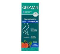 GEOMAR | GEL Drenante Effetto Freddo, contro gli Inestetismi della Cellulite, Regala Gambe Leggere, Ingredienti 95% di Origine Naturale, Made in Italy, 200 ml