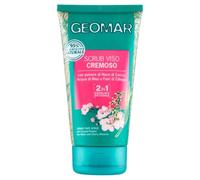 GEOMAR | Scrub Viso Detergente Cremoso, Con polvere di Noce di Cocco, Acqua di Riso e Fiori di Ciliegio, 95% di Origine Naturale, Made in Italy, 1 x 150 ml