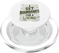 Geometra Set Limiti Linea Rilievo Proprietà PopSockets PopGrip per MagSafe